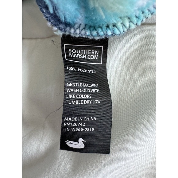 Youth Fairbanks Pullover in White & Teal by Southern Marsh Youth Size Large EUC - Picture 4 of 16